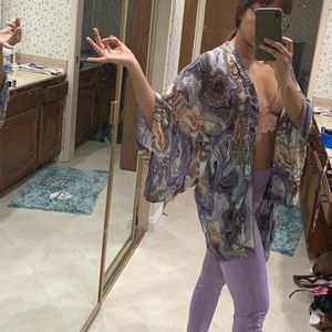 Festival Marbled Kimono